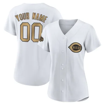 Custom Women's Cincinnati Reds Game Replica 2022 All-Star Jersey - White