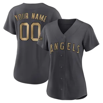 Custom Women's Los Angeles Angels Game Authentic 2022 All-Star Jersey - Charcoal