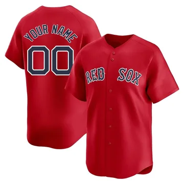 Custom Youth Boston Red Sox Limited Alternate Jersey - Red