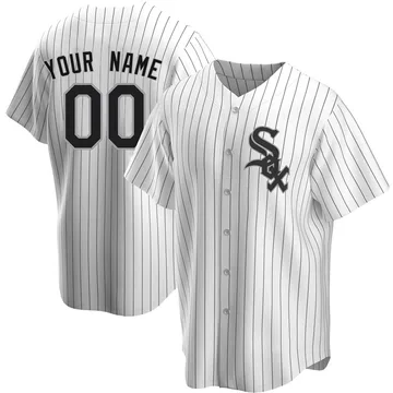 Custom Youth Chicago White Sox Replica Home Jersey - White