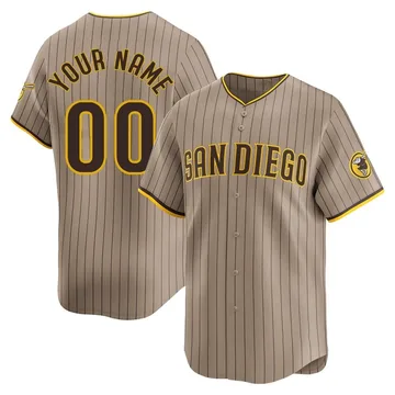 Custom Youth San Diego Padres Limited Tan Alternate Jersey