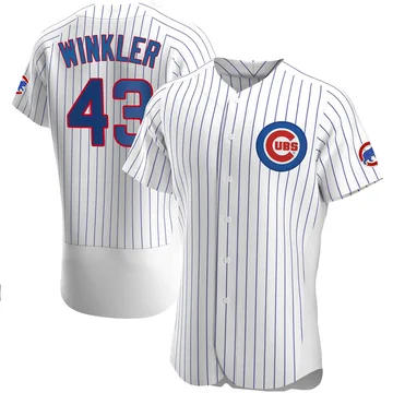 Dan Winkler Men's Chicago Cubs Authentic Home Jersey - White