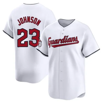 Daniel Johnson Men's Cleveland Guardians Limited Home Jersey - White