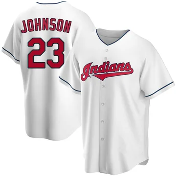 Daniel Johnson Men's Cleveland Guardians Replica Home Jersey - White