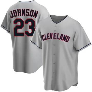 Daniel Johnson Men's Cleveland Guardians Replica Road Jersey - Gray