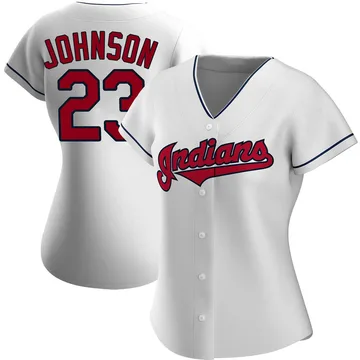 Daniel Johnson Women's Cleveland Guardians Authentic Home Jersey - White