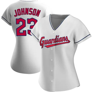 Daniel Johnson Women's Cleveland Guardians Authentic Home Jersey - White