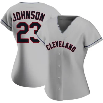 Daniel Johnson Women's Cleveland Guardians Authentic Road Jersey - Gray