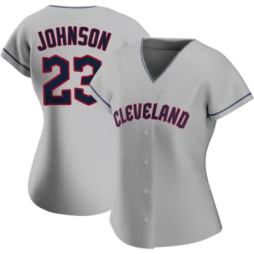 Daniel Johnson Women's Cleveland Guardians Authentic Road Jersey - Gray