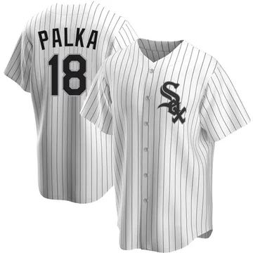 Daniel Palka Men's Chicago White Sox Replica Home Jersey - White