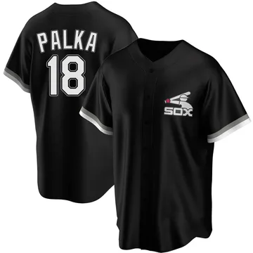 Daniel Palka Men's Chicago White Sox Replica Spring Training Jersey - Black