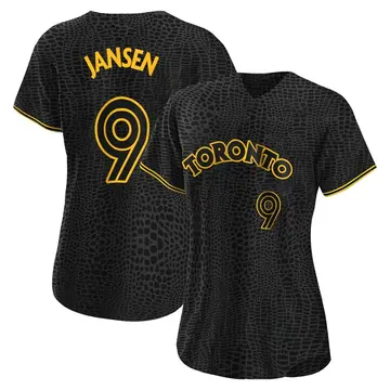 Danny Jansen Women's Toronto Blue Jays Replica Snake Skin City Jersey - Black