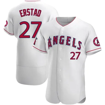 Darin Erstad Men's Los Angeles Angels Authentic Jersey - White