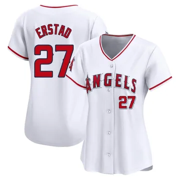 Darin Erstad Women's Los Angeles Angels Limited Home Jersey - White