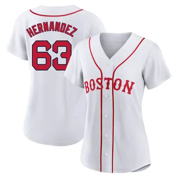 Darwinzon Hernandez Women's Boston Red Sox Authentic 2021 Patriots' Day Jersey - White