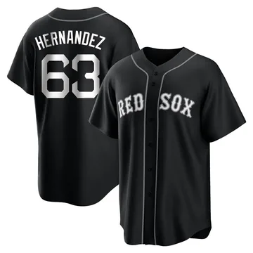 Darwinzon Hernandez Youth Boston Red Sox Replica Jersey - Black/White