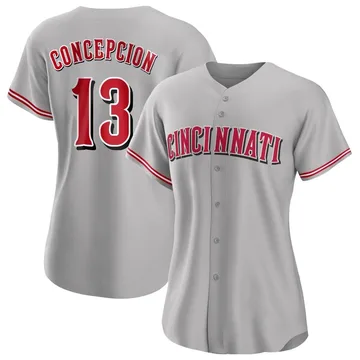 Dave Concepcion Women's Cincinnati Reds Authentic Road Jersey - Gray