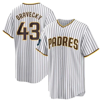 Dave Dravecky Men's San Diego Padres Replica 2024 World Tour Seoul Series Home Jersey - White