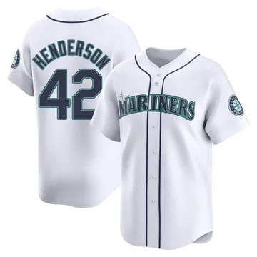 Dave Henderson Men's Seattle Mariners Limited Home Jersey - White