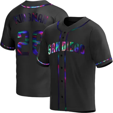 Dave Kingman Men's San Diego Padres Replica Alternate Jersey - Black Holographic