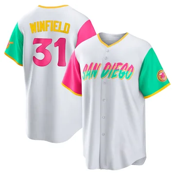 Dave Winfield Men's San Diego Padres Replica 2022 City Connect Jersey - White