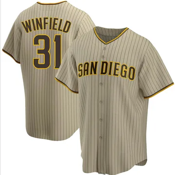 Dave Winfield Men's San Diego Padres Replica Alternate Jersey - Sand/Brown