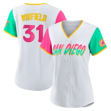 Dave Winfield Women's San Diego Padres Authentic 2022 City Connect Jersey - White