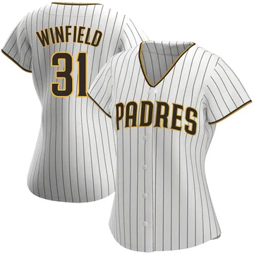 Dave Winfield Women's San Diego Padres Replica Home Jersey - White/Brown