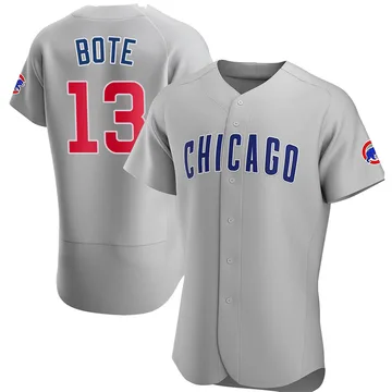 David Bote Men's Chicago Cubs Authentic Road Jersey - Gray