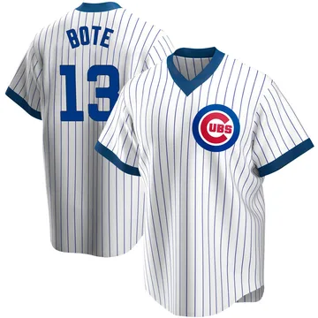 David Bote Men's Chicago Cubs Replica Home Cooperstown Collection Jersey - White