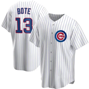 David Bote Men's Chicago Cubs Replica Home Jersey - White