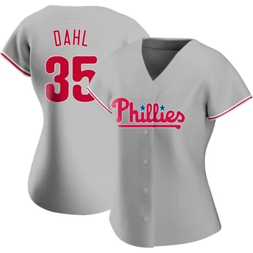 David Dahl Women's Philadelphia Phillies Authentic Road Jersey - Gray