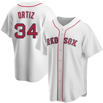 David Ortiz Youth Boston Red Sox Replica Home Jersey - White