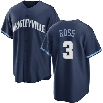 David Ross Men's Chicago Cubs Replica 2021 City Connect Jersey - Navy