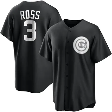 David Ross Men's Chicago Cubs Replica Jersey - Black/White