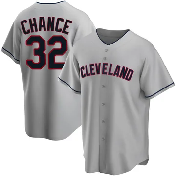 Dean Chance Men's Cleveland Guardians Replica Road Jersey - Gray