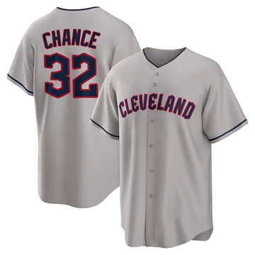 Dean Chance Men's Cleveland Guardians Replica Road Jersey - Gray