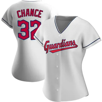 Dean Chance Women's Cleveland Guardians Replica Home Jersey - White