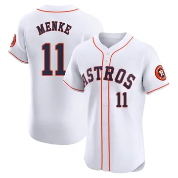 Denis Menke Men's Houston Astros Elite Home Jersey - White