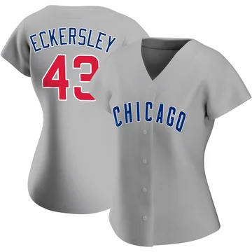 Dennis Eckersley Women's Chicago Cubs Authentic Road Jersey - Gray