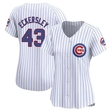 Dennis Eckersley Women's Chicago Cubs Limited Home Jersey - White