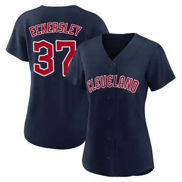 Dennis Eckersley Women's Cleveland Guardians Authentic Alternate Jersey - Navy