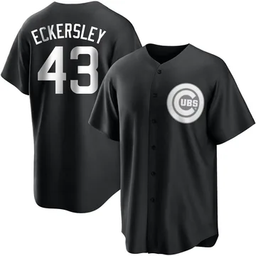 Dennis Eckersley Youth Chicago Cubs Replica Jersey - Black/White