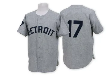 Denny McLain Men's Detroit Tigers Authentic 1968 Throwback Jersey - Grey