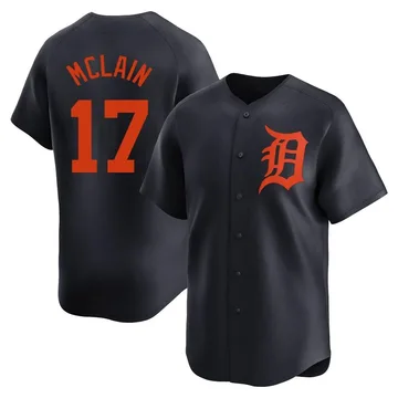 Denny McLain Men's Detroit Tigers Limited Alternate Jersey - Navy