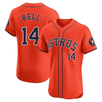 Derek Bell Men's Houston Astros Elite Alternate Vapor Premier Jersey - Orange