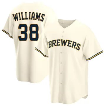 Devin Williams Men's Milwaukee Brewers Replica Home Jersey - Cream