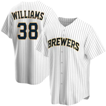 Devin Williams Men's Milwaukee Brewers Replica Home Jersey - White