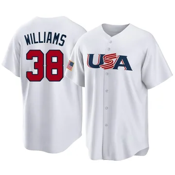 Devin Williams Men's Milwaukee Brewers Replica USA Baseball 2023 World Baseball Classic Jersey - White