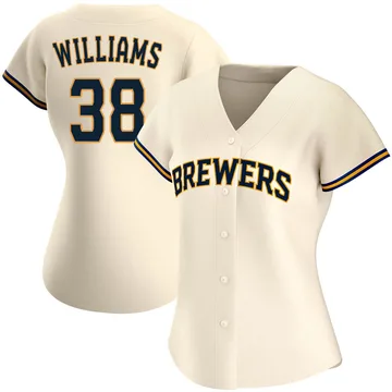 Devin Williams Women's Milwaukee Brewers Authentic Home Jersey - Cream